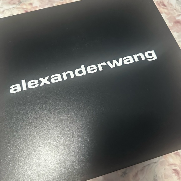 Alexander Wang Black Strap Wedges with Rhinestones - Picture 6 of 6